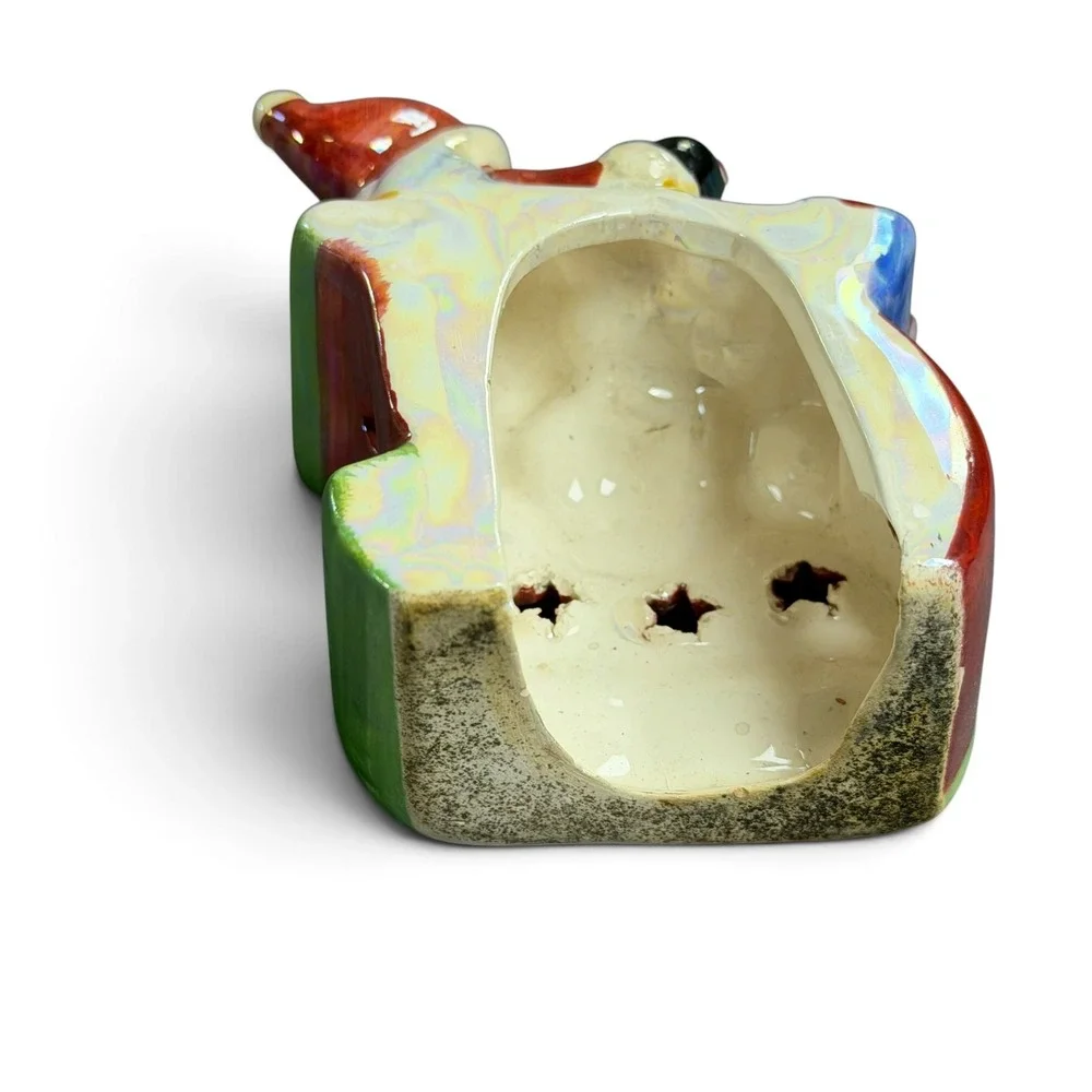 Ceramic Christmas Ornament Set Santa Sleigh Mrs Claus Elf
